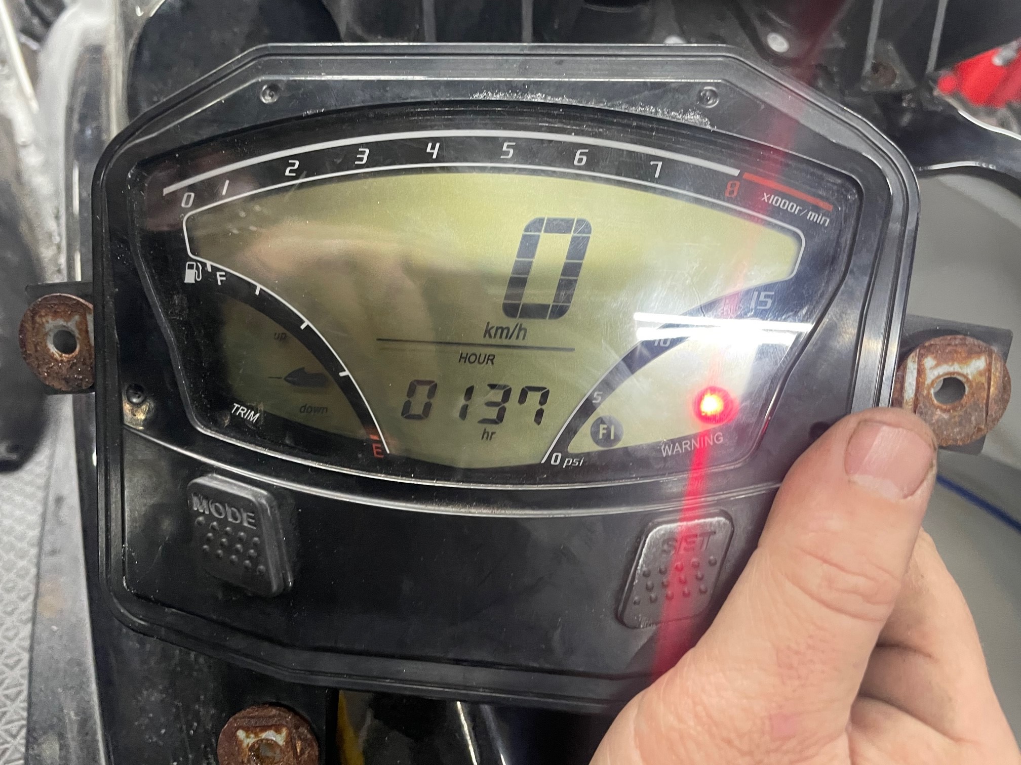 Used- Kawasaki 2010 300x OEM LCD Gauge 25031-3760