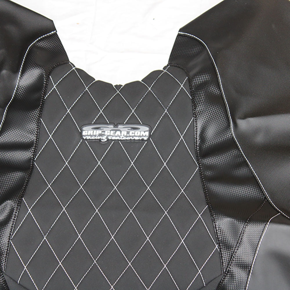 Grip Gear Custom Seat Cover- Seadoo RXTX 260 2009-2015- BLACK/WHITE - Image 2