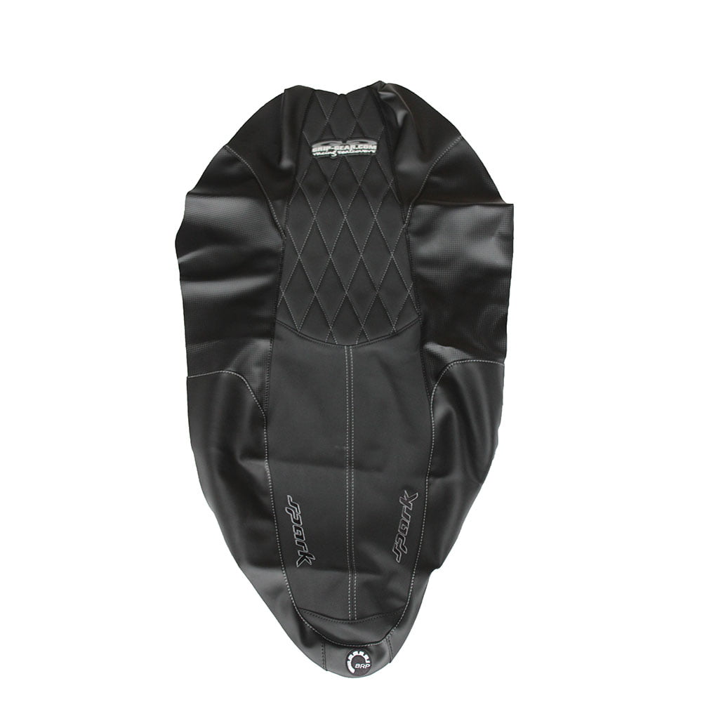 Grip Gear Custom Seat Cover - Spark 3up Black & Grey