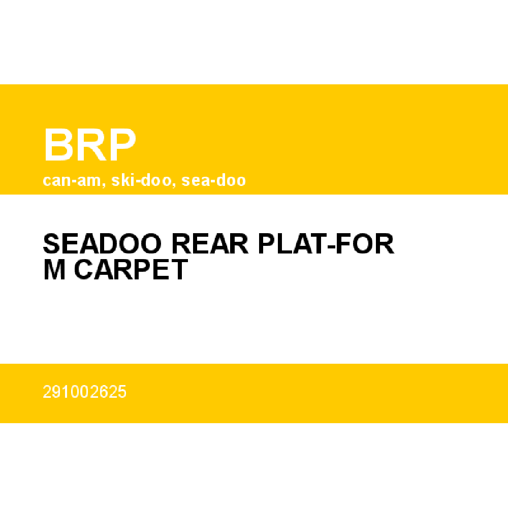 Sea-Doo Rear Platform Carpet OEM 291002625